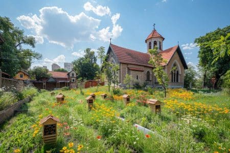 Minunea ecologică a Bisericii Anglicane: o pajiște pentru polenizatori și hoteluri de albine în inima Bucureștiului Minunea ecologică a Bisericii Anglicane: o pajiște pentru polenizatori și hoteluri de albine în inima Bucureștiului!