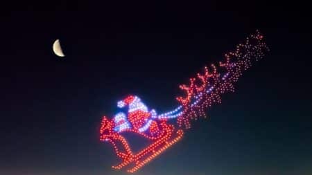 5.000 de drone redesenează cerul Texasului – spectacolul de Crăciun care a doborât recordul mondial!