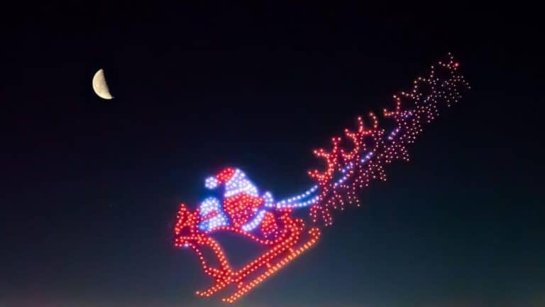 5.000 de drone redesenează cerul Texasului: spectacolul de Crăciun care a doborât recordul mondial