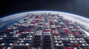 Atenție: Tesla produce atât de multe mașini electrice în 2024 încât devin vizibile din spațiu!
